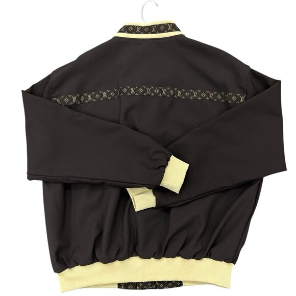 Dapper Dan VTG Authentic 90s Choc Brown Bomber Jacket SZ 3X - Picture 2 of 10